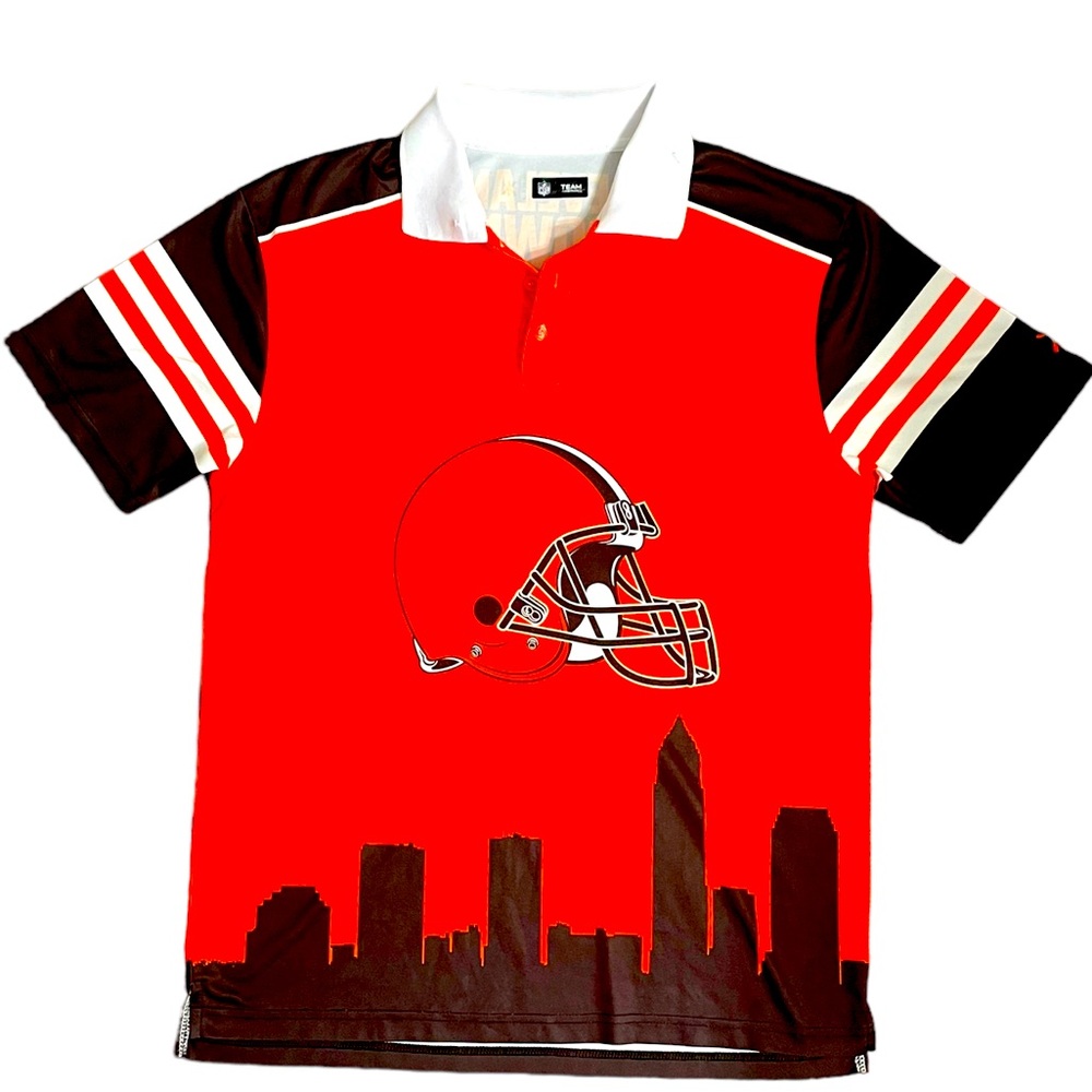 Mens Foco NFL Cleveland Browns Polo Thematic Large